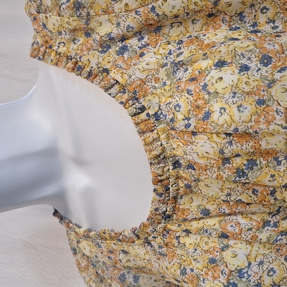 Decree floral baby doll blouse size large - Picture 8 of 11